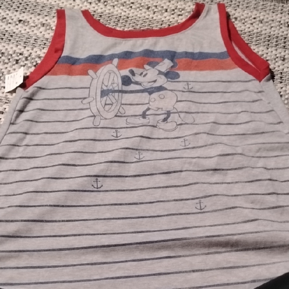 Mickey Mouse Striped Tank Top